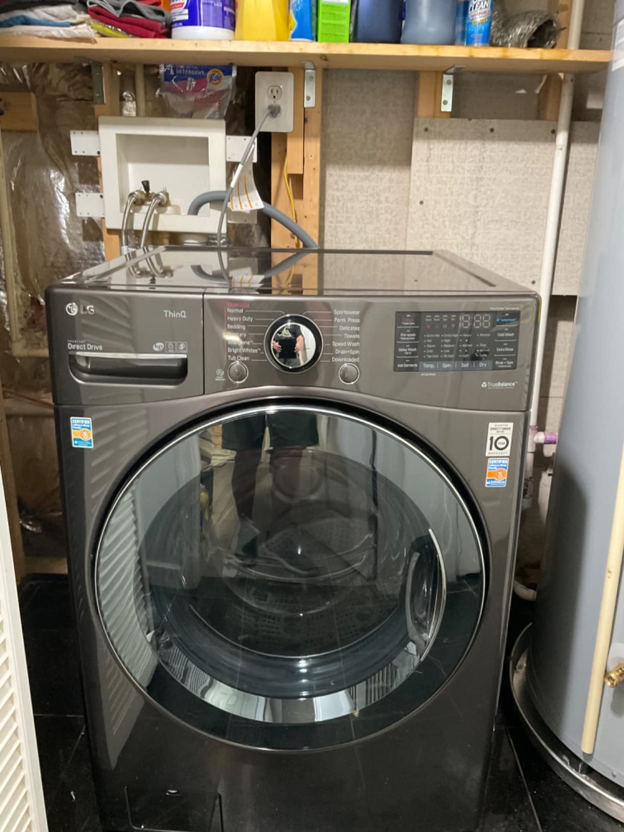 12-16 poundsSmart Wi-Fi Enabled All-In-One Washer/Dryer with TurboWash Technology