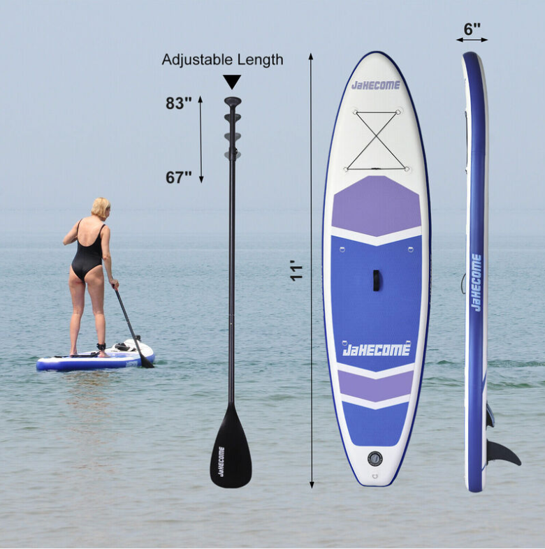 11ft Green B Stand Up Paddle Board Sup Board Surfing Inflatable Paddleboard Accessories Set SUP Surfboard