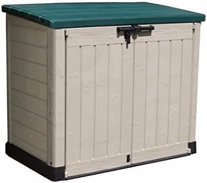 【Storage Shed】【BS】Plastic Storage Unit Box Garden Outdoor Sheds Wheelie Bins for Tools Bikes Lawn Mowers