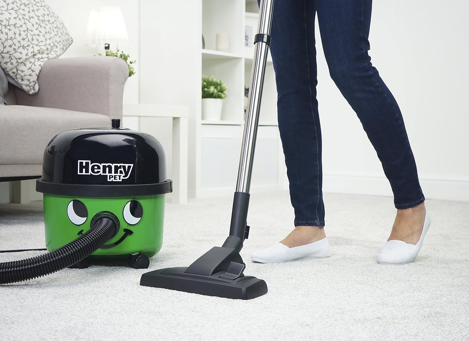 Henry Pet PET200 Bagged Cylinder Vacuum, 9 Litre, 620 Watt, Green.